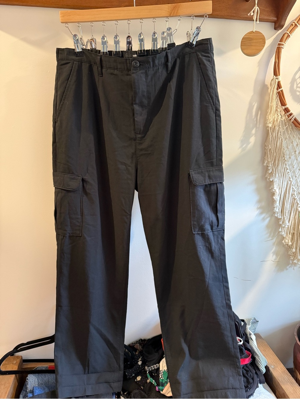 Vans Classic Black Women's Cargo Pants – Utility Straight Leg